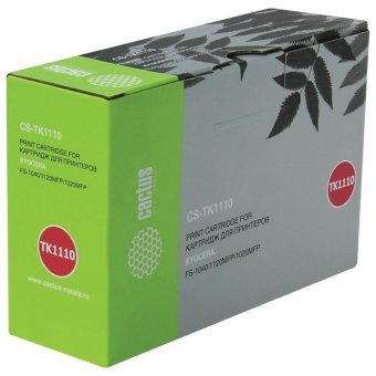 Тонер-картридж CACTUS (CS-TK1110) для KYOCERA FS-1040/1020/1120, ресурс 2500 стр, CS-TK1110BK