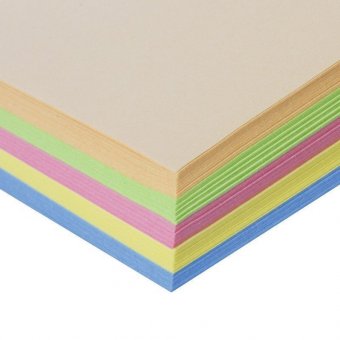 Бумага цветная STAFF COLOR, А4, 80 г/м2, 100 л (5 цв. х 20 л), пастель, для офиса и дома, 110889
