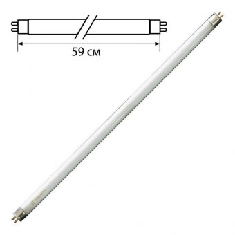 Лампа люминесцентная OSRAM L18/640, 18 Вт, цоколь G13, в виде трубки, длина 59 см, хол белый свет