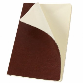Блокнот А5 (148x218 мм), BRAUBERG "Metropolis Ultra", под кожу, резинка, 80 л, коричневый, 111023