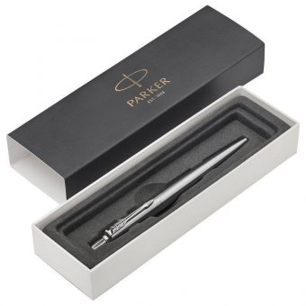 Ручка шариковая PARKER "Jotter Core Stainless Steel CT", корпус серебристый, хромированные детали, синяя, 1953