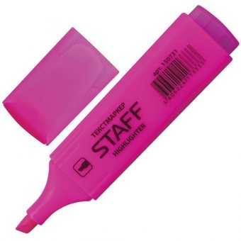 Набор текстовыделителей STAFF 4 шт, АССОРТИ, линия 1-5 мм, 151243