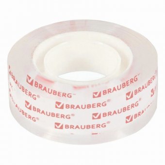 Клейкие ленты 19 мм х 33 м КРИСТАЛЬНЫЕ, BRAUBERG, КОМПЛЕКТ 2 шт, европодвес, 227261