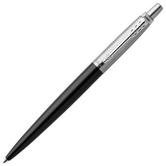 Ручка шариковая PARKER "Jotter Plastic CT", корпус черный, детали из нержавеющей стали, блистер, синяя, 209687