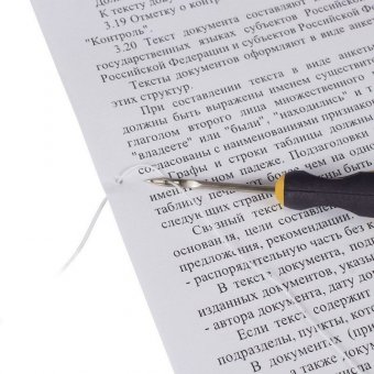 Набор для прошивки документов (шило с ушком, нить 60 м), в блистере, STAFF, 605383