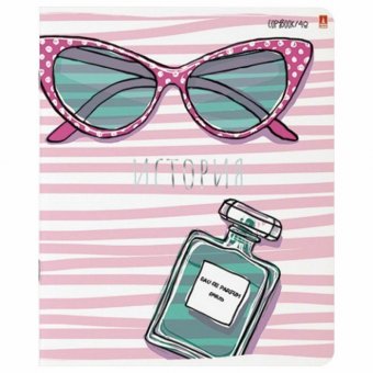 Тетрадь предметная "GIRLS ONLY" 48 л, Soft Touch, фольга, ИСТОРИЯ, клетка, АЛЬТ, 7-48-1102/04