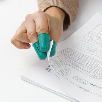 Напальчники резиновые с отверстиями, КОМПЛЕКТ 10 шт, диаметр 20 мм, зеленые, STAFF, 227965