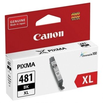 Картридж струйный CANON (CLI-481BK XL) для PIXMA TS704/TS6140, черный, ресурс 3998 страниц, оригинальный, 2047