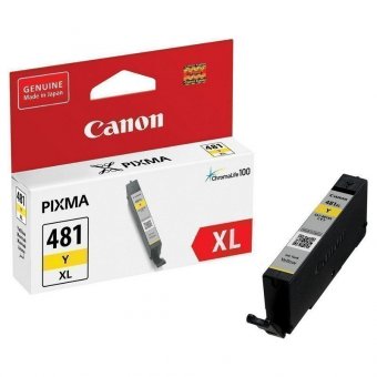 Картридж струйный CANON (CLI-481Y XL) для PIXMA TS704 / TS6140, желтый, ресурс 512 страниц, оригинальный, 2046
