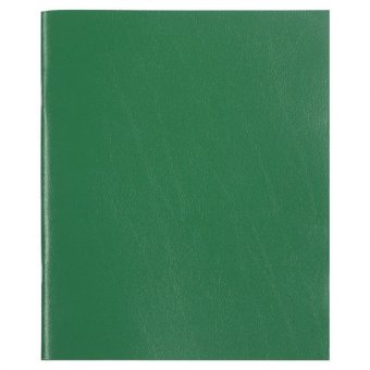 Тетрадь бумвинил, А5, 48 л, скоба, офсет №2 ЭКОНОМ, клетка, с полями, STAFF, ЗЕЛЕНЫЙ, 403412