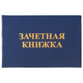 Бланк документа "Зачетная книжка для среднего профессионального образования", 101х138 мм, 129142