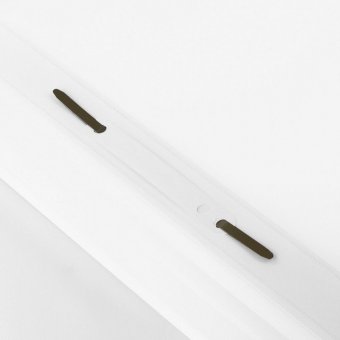 Скоросшиватель пластиковый BRAUBERG, А4, 130/180 мкм, белый, 228676