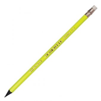 Карандаш чернографитный BIC, 1 шт, "Evolution Fluo", HB, с резинкой, пластиковый, корпус ассорти, заточенный, 