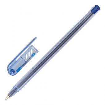 Ручка шариковая масляная PENSAN "My-Pen", СИНЯЯ, корпус тонированный синий, узел 1 мм, линия письма 0,5 мм, 22