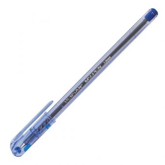 Ручка шариковая масляная PENSAN "My-Pen", СИНЯЯ, корпус тонированный синий, узел 1 мм, линия письма 0,5 мм, 22