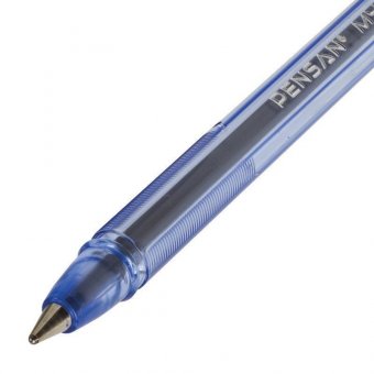 Ручка шариковая масляная PENSAN "My-Pen", СИНЯЯ, корпус тонированный синий, узел 1 мм, линия письма 0,5 мм, 22