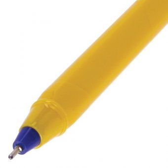 Ручка шариковая масляная BRAUBERG "Extra Glide Orange", СИНЯЯ, трехгранная, узел 0,7 мм, линия письма 0,35 мм,