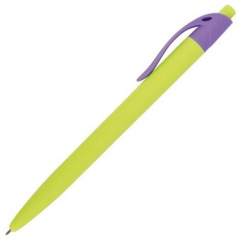 Ручка шариковая масляная автоматическая BRAUBERG "FRUITY RX", СИНЯЯ, soft-touch, узел 0,7 мм, линия письма 0,3