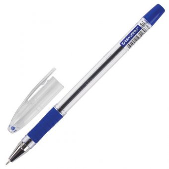 Ручка шариковая масляная с грипом BRAUBERG "Model-XL" ORIGINAL, СИНЯЯ, узел 0,7 мм, линия письма 0,35 мм, 1432