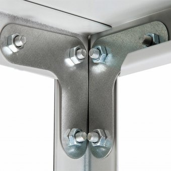 Стеллаж металлический BRABIX "MS KD-185/30/70-4", 1850х700х300 мм, 4 полки, сборная стойка, 291112, S240BR1234