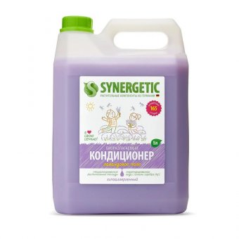 Кондиционер-ополаскиватель для белья 5 л SYNERGETIC "Лавандовое поле", гипоаллергенный, концентрат, 110504