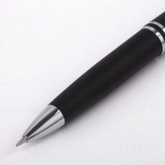 Набор ручек подарочных BRAUBERG Duetto, СИНИЕ, 2 шт: шариковая, перьевая, черный с хромированными деталями, 14