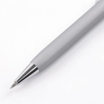 Ручка подарочная шариковая BRAUBERG "Vocale", СИНЯЯ, корпус серебристый с хромированными деталями, линия письм