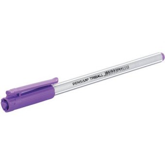 Ручки шариковые масляные PENSAN "Triball Colored", НАБОР 8 шт., АССОРТИ, узел 1 мм, линия письма 0,5 мм, 1003/