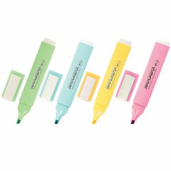 Набор текстовыделителей ЮНЛАНДИЯ 4 шт., АССОРТИ, "COLORSTAR PASTEL", линия 1-4 мм, 151716