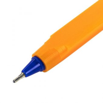 Ручка шариковая масляная STAFF EVERYDAY OBP-291, СИНЯЯ, трехгранная, корпус оранжевый, линия письма 0,35 мм, 1