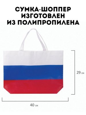 Сумка "Флаг России" триколор TouchLife 40х29 см