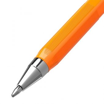 Ручка шариковая BRAUBERG "M-500 ORANGE", СИНЯЯ, корпус оранжевый, узел 0,7 мм, линия письма 0,35 мм, 143448