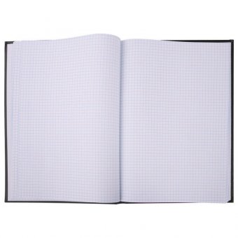 Книга учета 96 л., клетка, твердая, бумвинил, офсет, герб, А4 (200х290 мм), BRAUBERG, черная, 130275