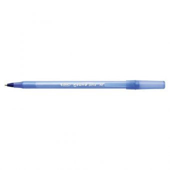 Ручка шариковая BIC "Round Stic", СИНЯЯ, корпус голубой, узел 1 мм, линия письма 0,32 мм, С ШТРИХКОДОМ, 934598
