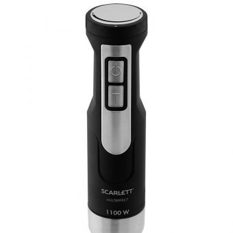 Блендер погружной SCARLETT SC-HB42F61, 1100 Вт, 25 режимов, измельчитель, венчик, стакан, черный