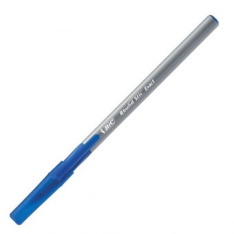 Ручки шариковые с грипом BIC "Round Stic Exact", НАБОР 4 шт./3 ЦВЕТА (синий, черный, красный), линия письма 0,