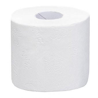 Бумага туалетная, спайка 8 шт., 3-слойная (8х17 м) Papia Professional, белая, 5060404