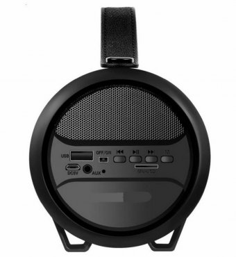 Колонка портативная DEFENDER G24, 1.0, 10 Вт, Bluetooth, FM-тюнер, microSD, чёрная, 65124