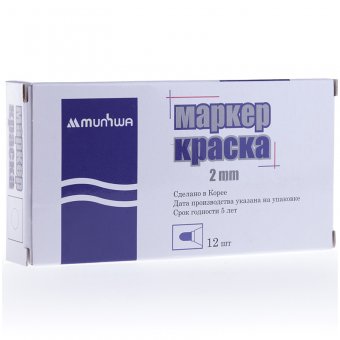 Маркер-краска "Slim" белая, 2мм, нитро-основа