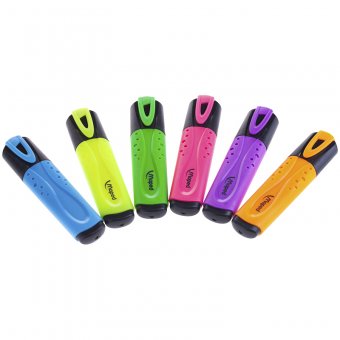 Набор текстовыделителей "Fluo Peps Classic" 06цв, 5мм, европодвес