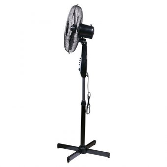 Вентилятор напольный SONNEN SFT-45W-40-01, d=40 см, 45 Вт, 3 скоростных режима, таймер, черный