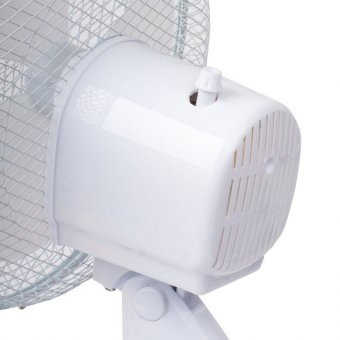 Вентилятор настольный SONNEN TF-25W-23, d=23 см, 25 Вт, на подставке, 2 скоростных режима, белый/Серый