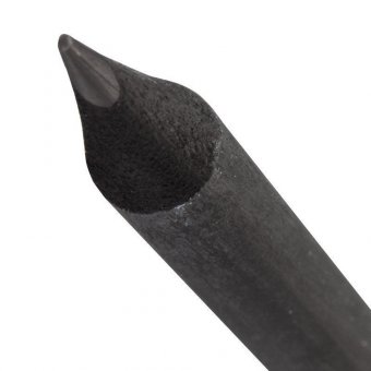 Карандаш чернографитный BRAUBERG "BlaСk Wood", НВ, черное дерево, с резинкой, заточенный