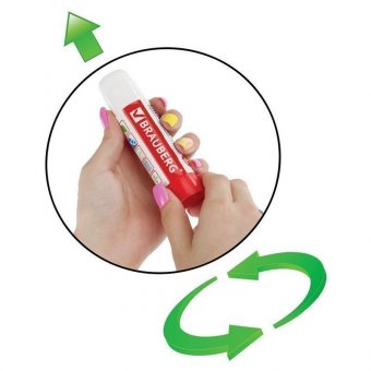 Клей-карандаш BRAUBERG (БРАУБЕРГ), 25 г