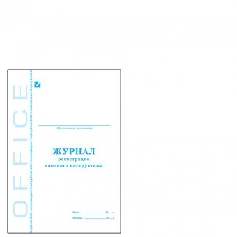Книга BRAUBERG (БРАУБЕРГ) "Журнал регистрации вводного инструктажа", 48 л., А4, 198х278 мм