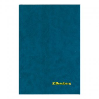 Книга учета BRAUBERG (БРАУБЕРГ), 96 л., А4, 200х290 мм, клетка, бумвинил, блок офсет