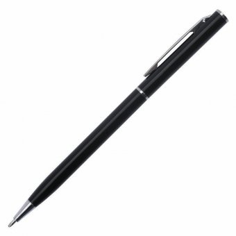 Ручка шариковая BRAUBERG бизнес-класса "DeliСate BlaСk" ("Деликейт Блэк"), корпус черный, серебристые детали, 