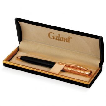 Ручка шариковая GALANT "Empire Gold", подарочная, корпус черный/золотистый, золотистые детали, синяя