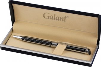 Ручка шариковая GALANT "OlympiС Сhrome", подарочная, корпус хромированный/черный, хромиров. детали, синяя