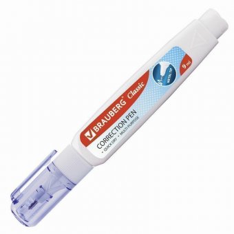 Ручка-корректор BRAUBERG, 9 мл, металлический наконечник